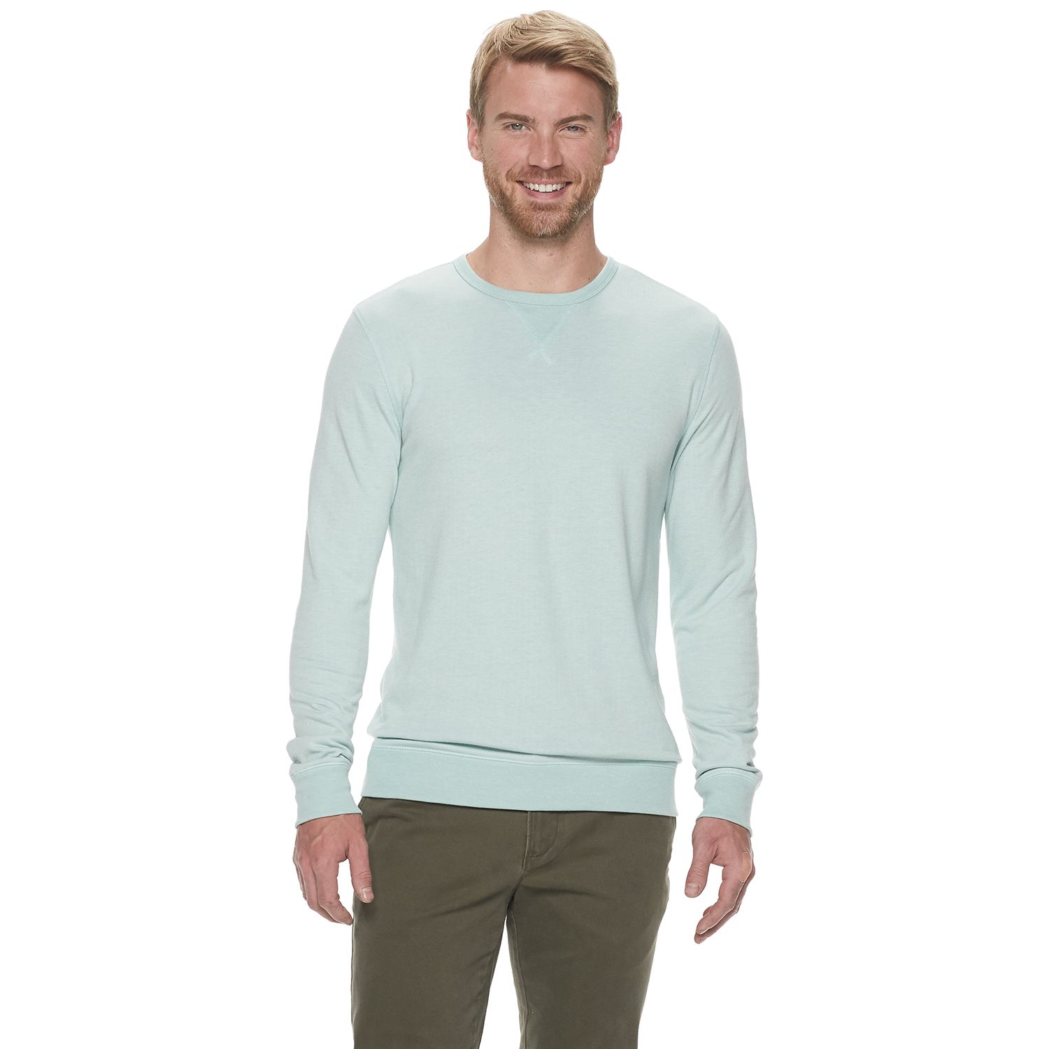 kohls mens crew neck sweatshirts