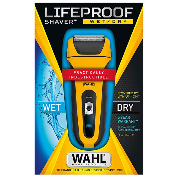 Wahl LifeProof Foil Shaver for Men, Electric Shaver, Rechargeable  WaterProof Wet/Dry #7061-100