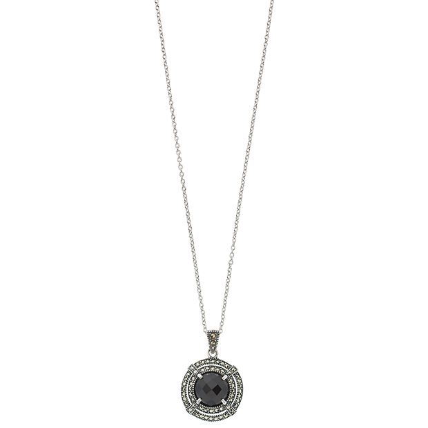 Kohls black deals onyx necklace