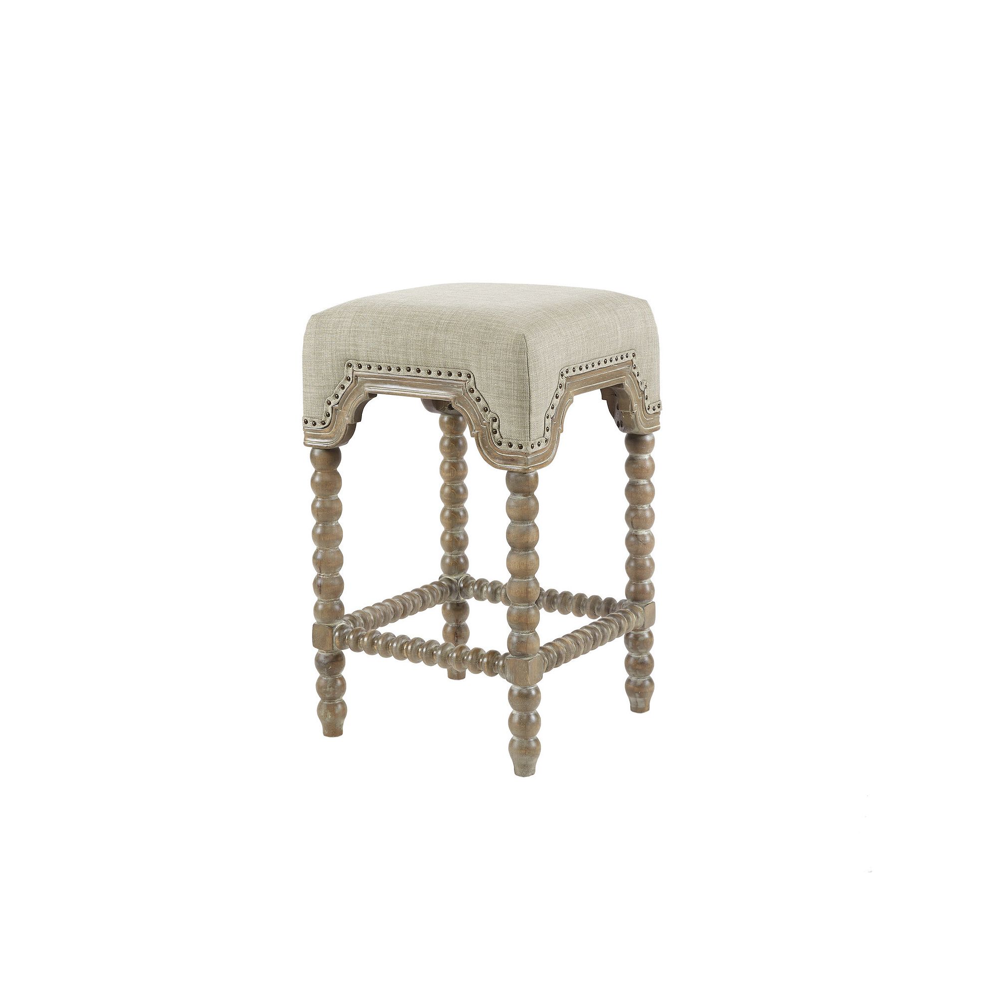 Madison Park Davisina Counter Stool, Silver