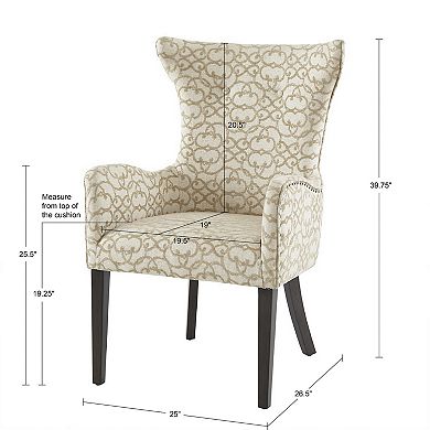 Madison Park Jenn Arm Dining Chair Set