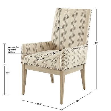 Madison Park Regina Arm Dining Chair Set