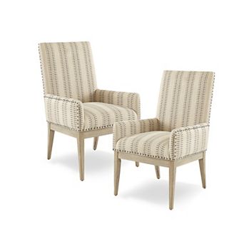 Madison Park Regina Arm Dining Chair 2 pc Set