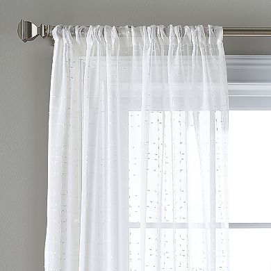 Manor Sheer Poletop Ivory Curtains