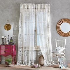 Heirloom Eyelet Lace Tier Curtains by HC International