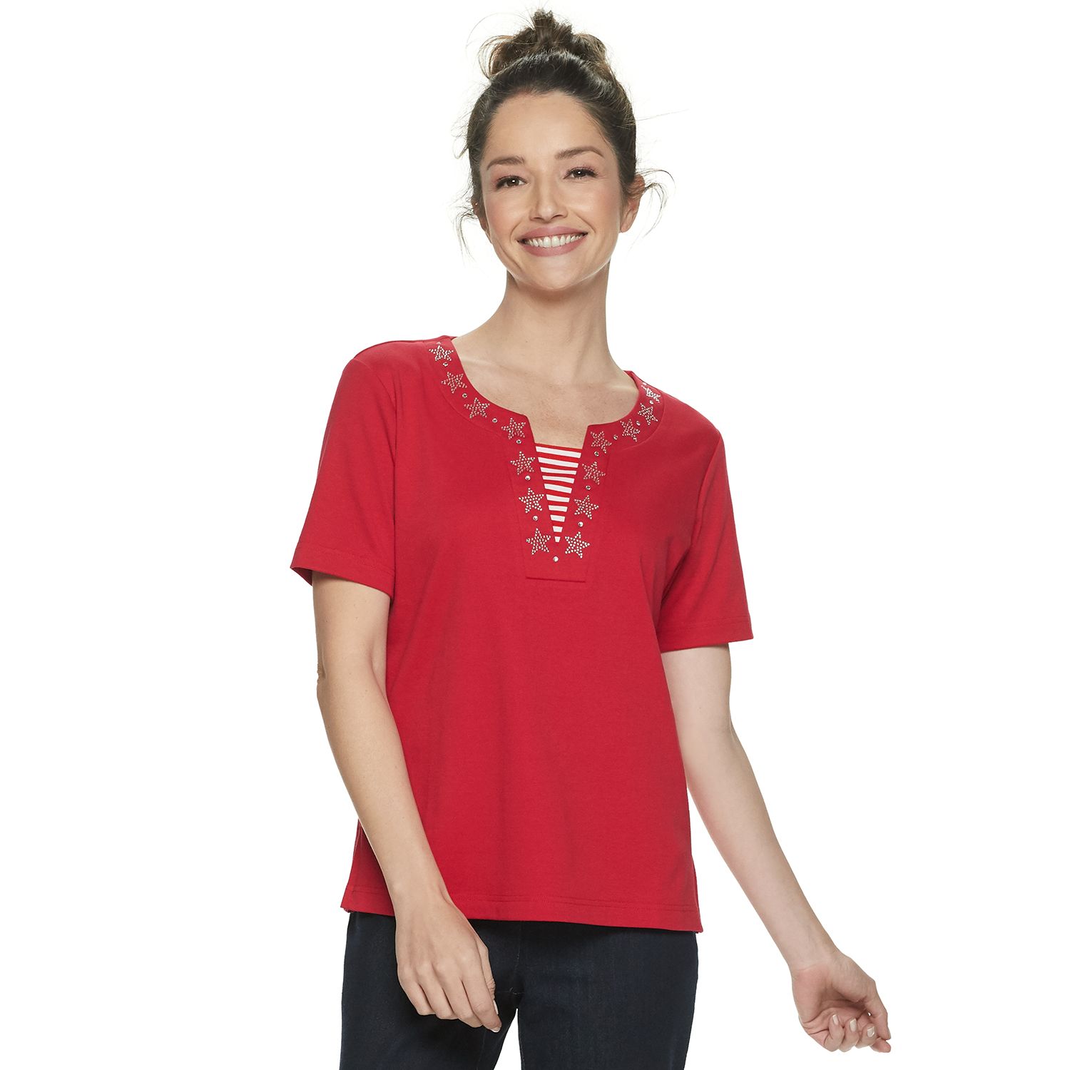 kohls womens red sweater