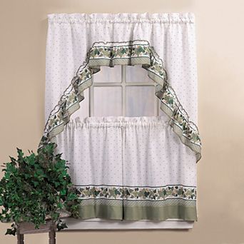 CHF Cottage Ivy 36" Valance Tier Set