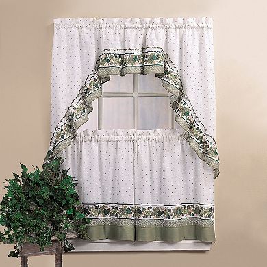 CHF Cottage Ivy 36" Valance Tier Set