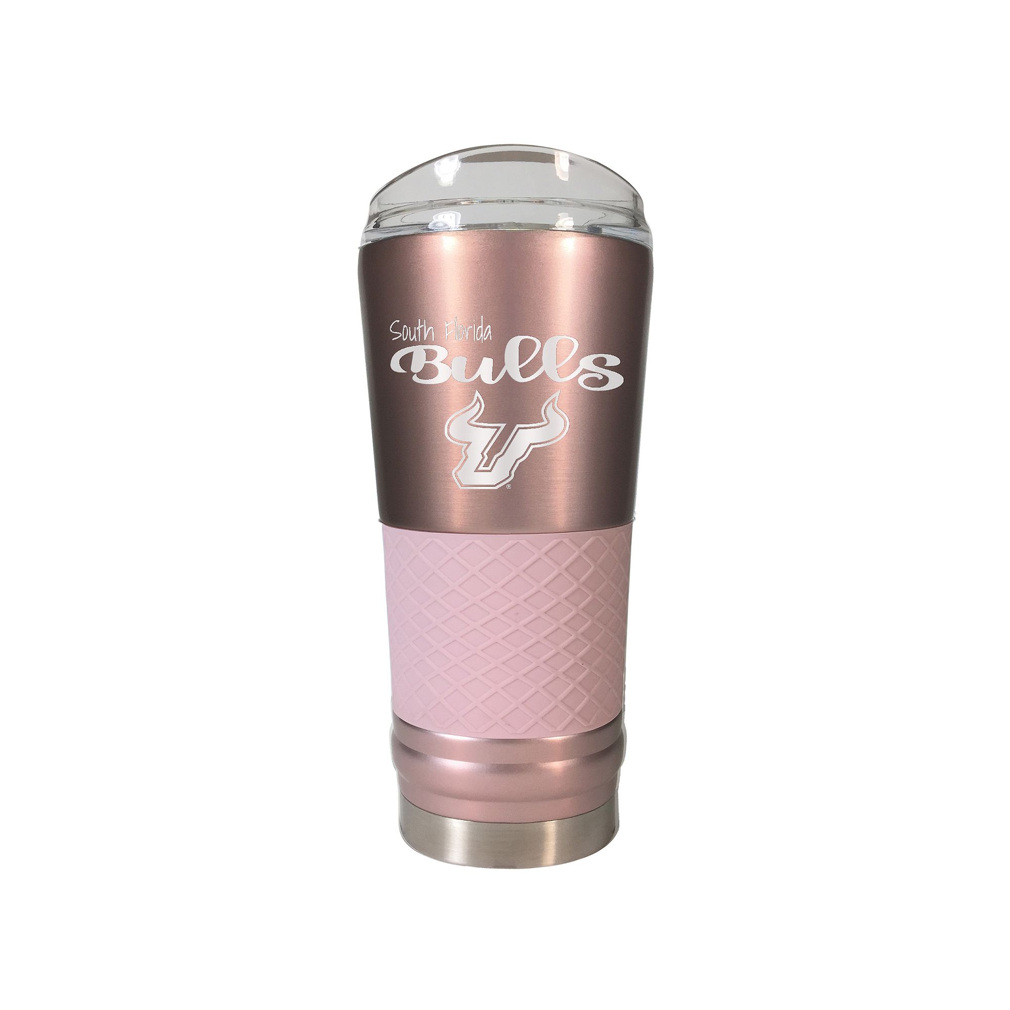 South Florida Bulls 24-Ounce Draft Rose Gold Tumbler, Usf Pink