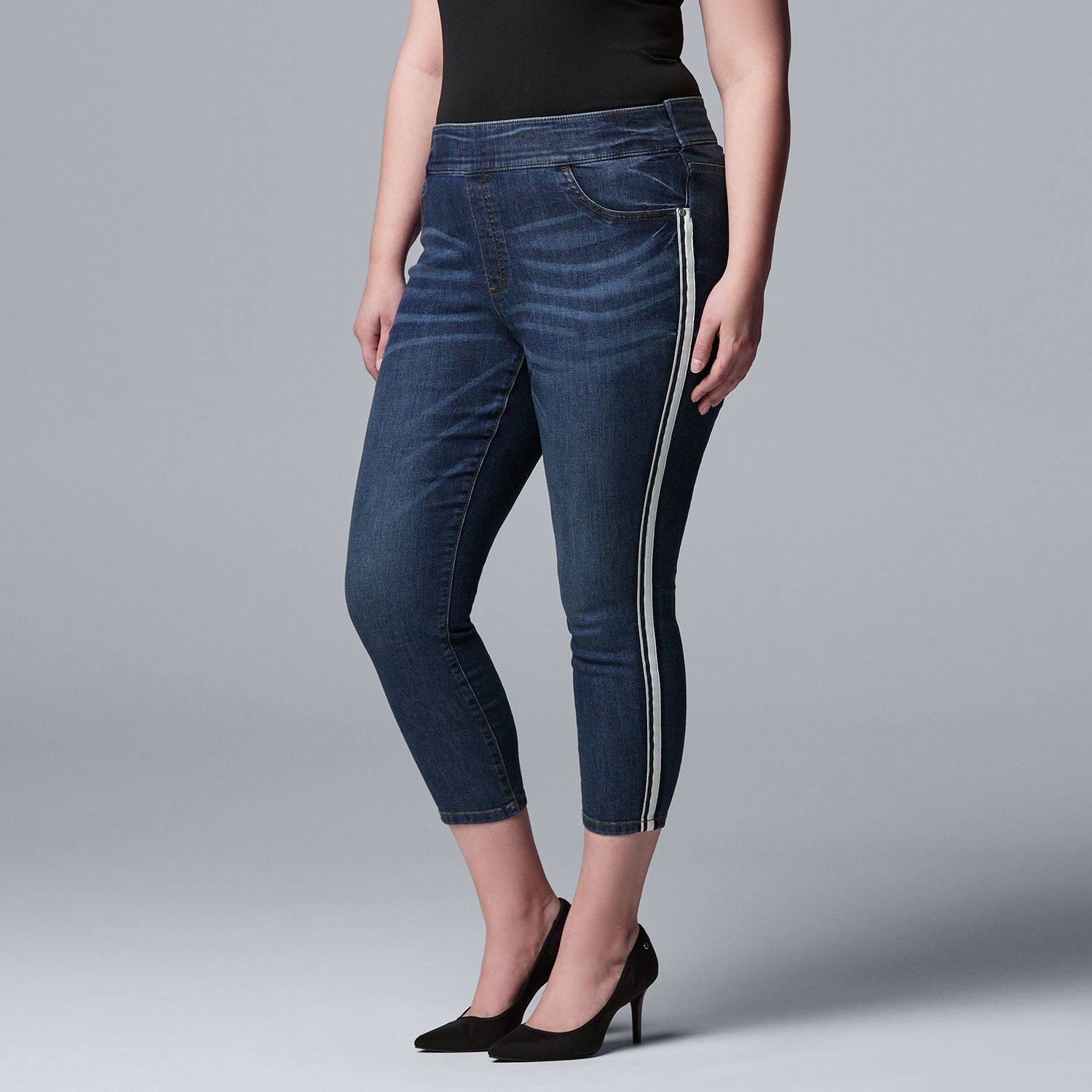 plus size jegging capris