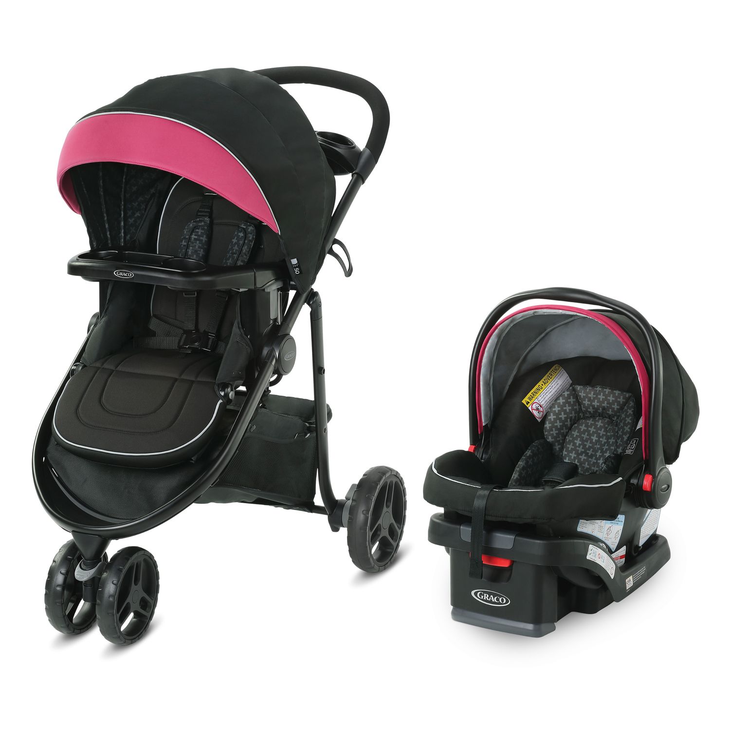 minnie mouse amble quad travel system