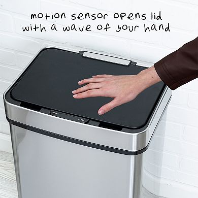 Honey-Can-Do 50L Motion Sensor, Soft Close Trash Can