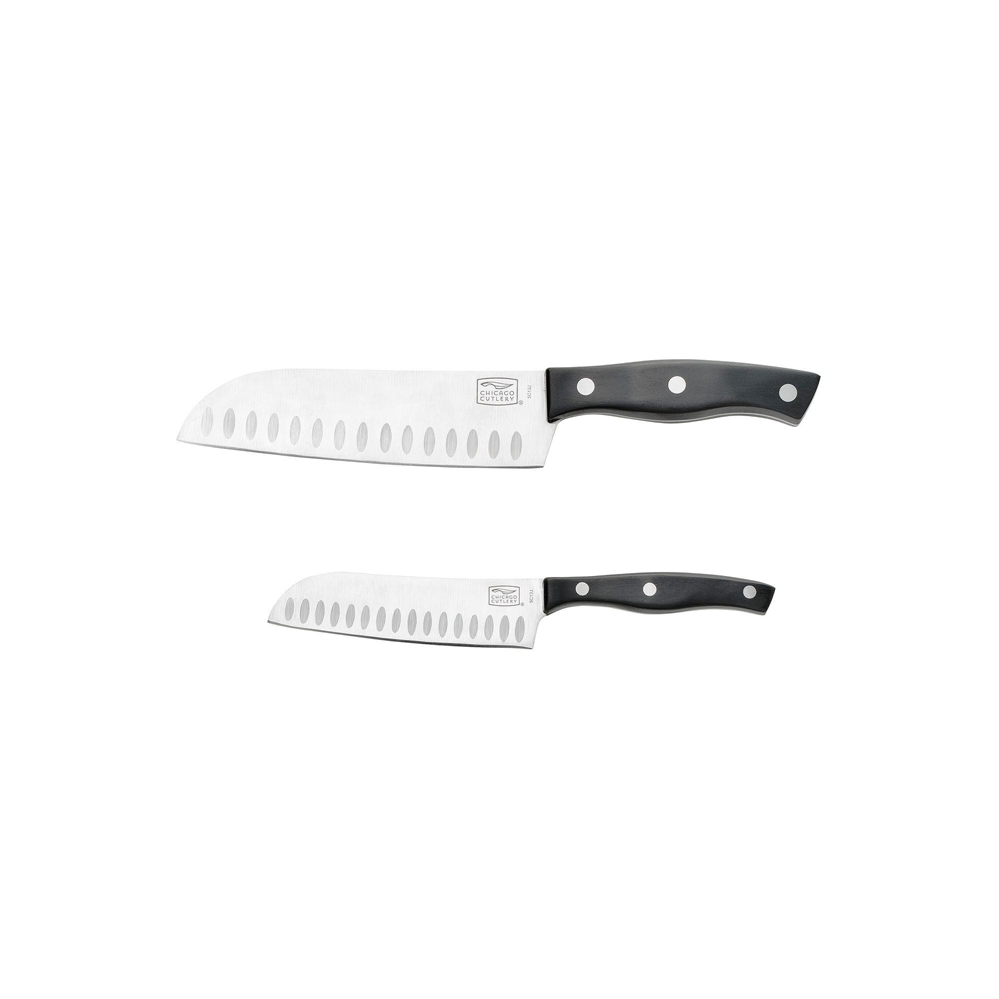 Chicago Cutlery Ellsworth 2-pc. Santoku Knife Set, Black