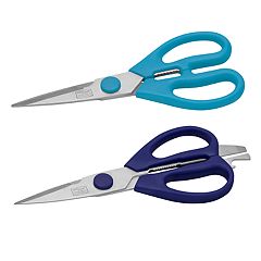 Farberware 2pc Kitchen Shears Set Navy Blue/Aqua Green