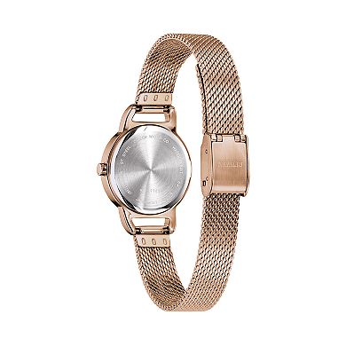 Citizen Women's Rose Gold Tone Stainless Steel Mesh Watch - EZ7003-51X