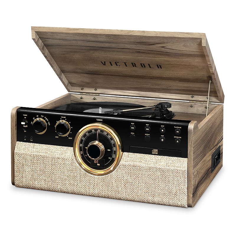 Victrola - Bluetooth Audio System - Farmhouse Walnut