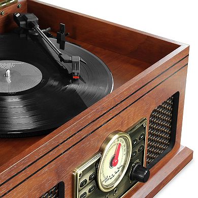 Victrola 4-in-1 Nostalgic Bluetooth Record Player & FM Radio