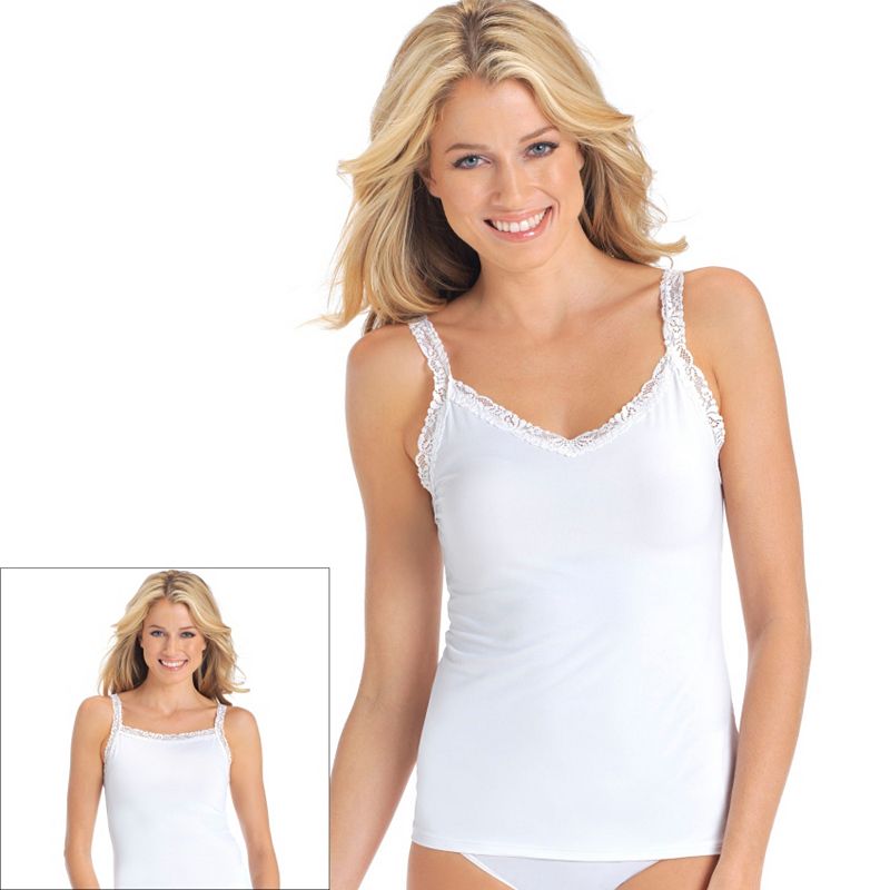 Vanity Fair Lingerie® Reversible Perfect Lace Spincami 17166, Women's, Size: XL, Star White