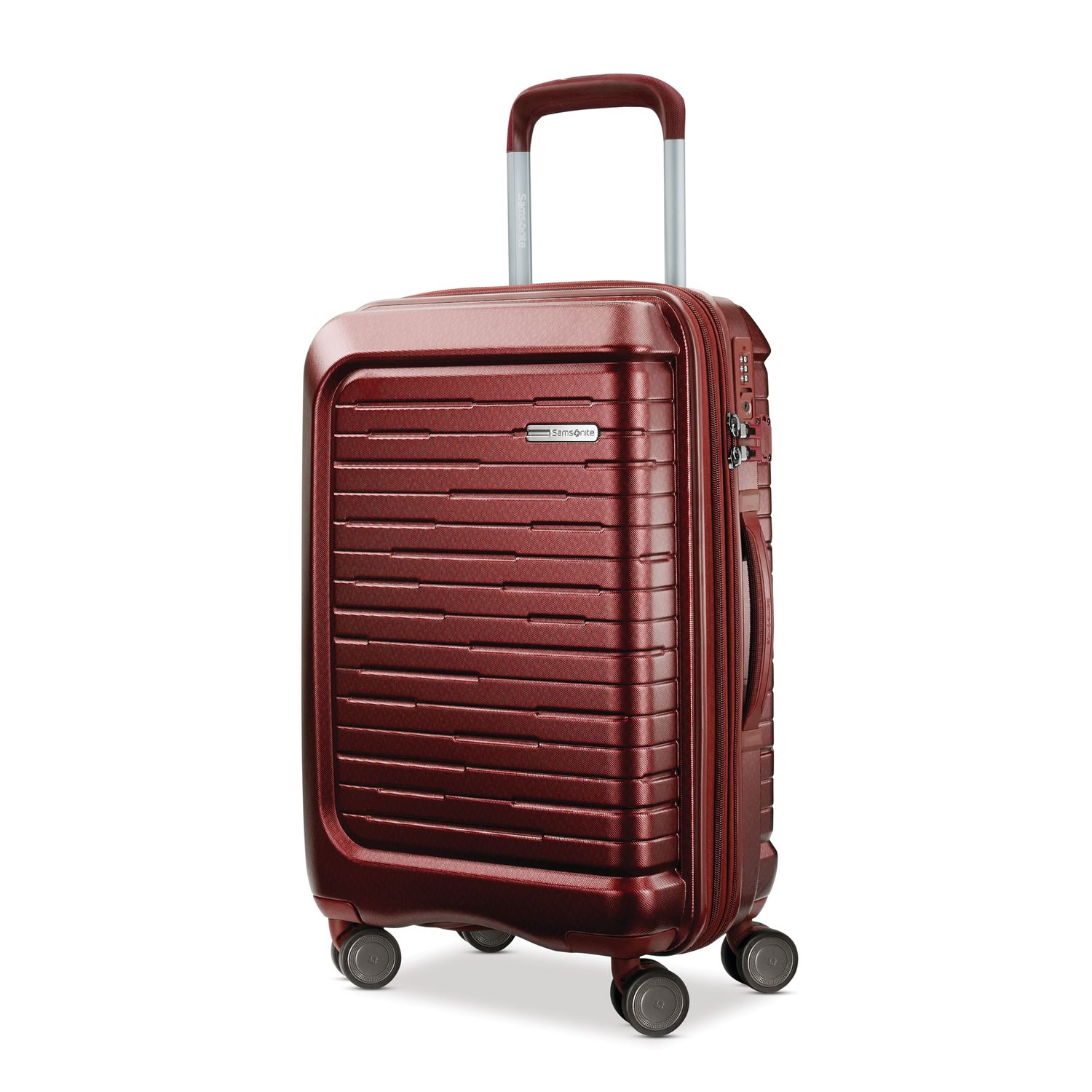 samsonite red hard case luggage