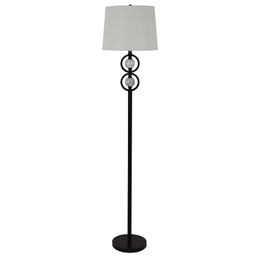 Goede Hal Double Circle Faux Marble Floor Lamp ZR-32