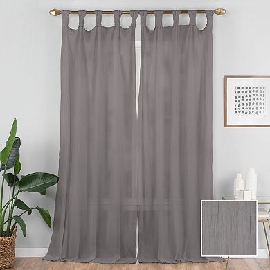 Vue Elements 1-panel Priya Semi-Sheer Window Curtain