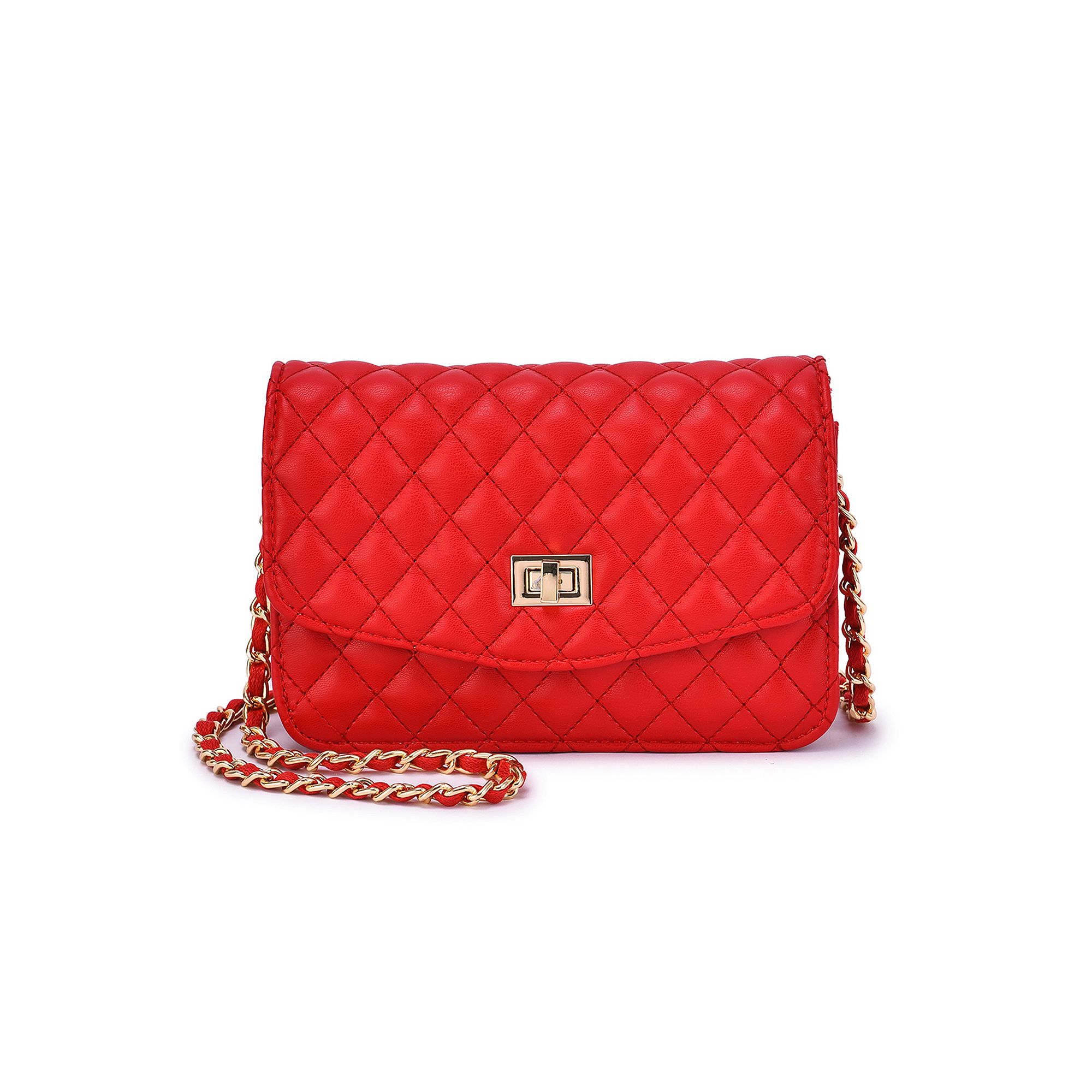 Mellow World Amanda Quilted Crossbody Wallet, Red