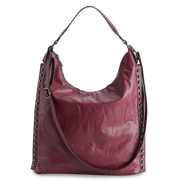 Studded Hobo Shoulder Handbag by Handbags For All