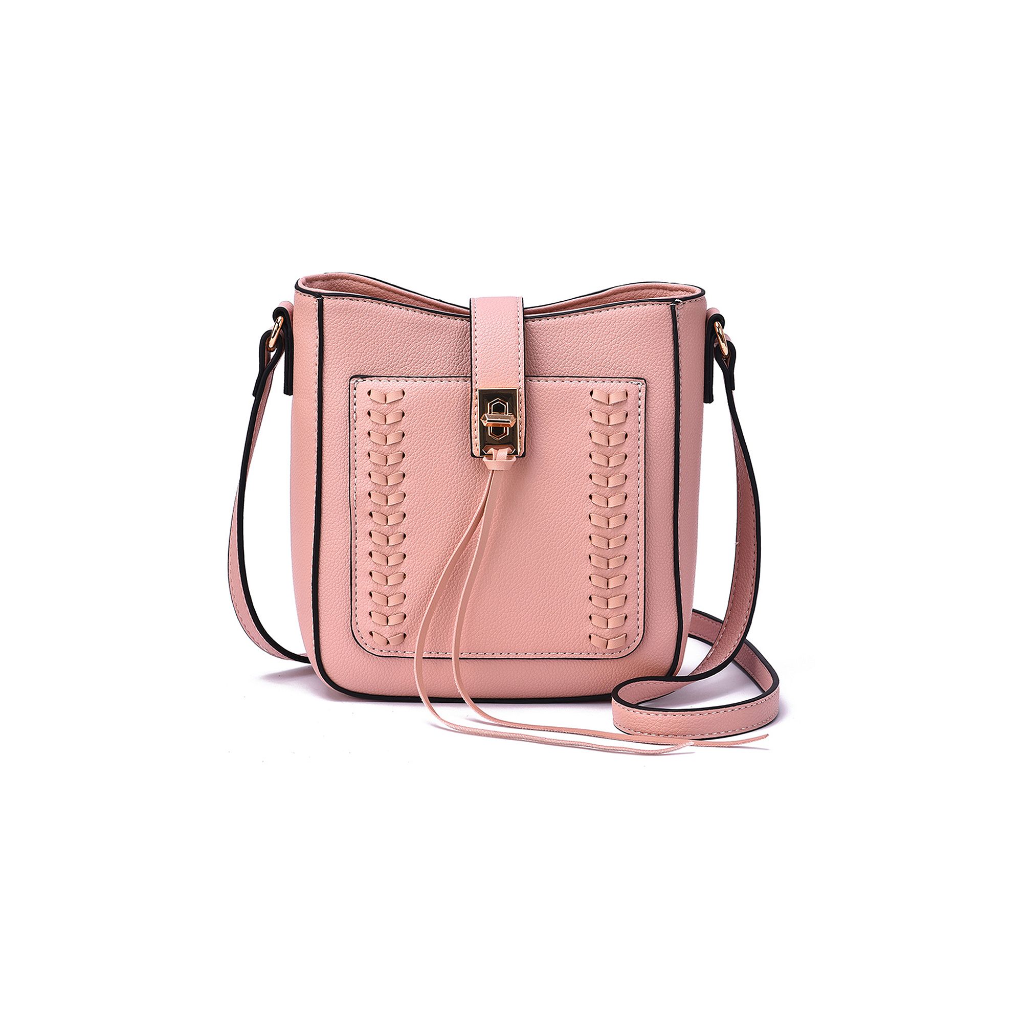 Mellow World Ashlyn Whipstitch Crossbody Bag, Mistyrose