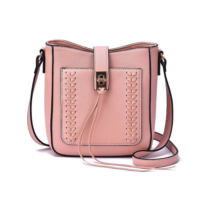 Mellow World Ashlyn Whipstitch Crossbody Bag, Mistyrose