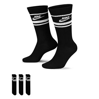 Men's Nike 3-Pack Everyday Essential Striped Crew Socks