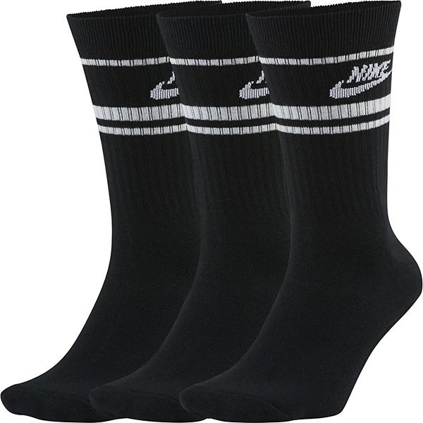 Men's Nike Everyday Essential 3-pack Striped Crew Socks