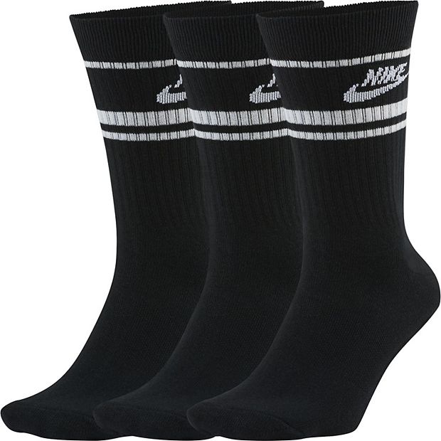 Mens black best sale nike crew socks