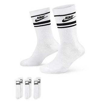 Men's Nike 3-Pack Everyday Essential Striped Crew Socks