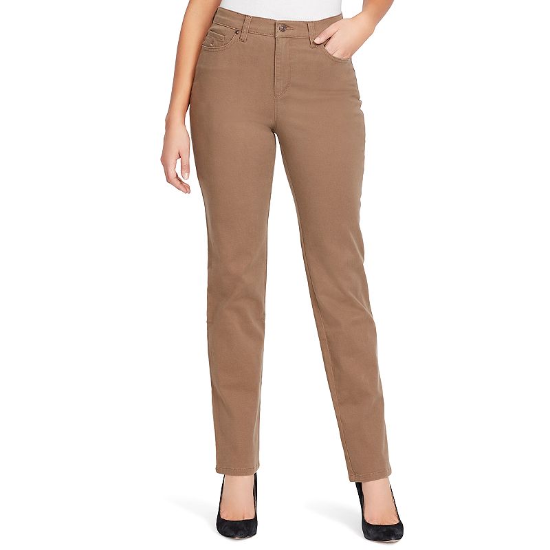 Women's Gloria Vanderbilt Amanda Classic High Waisted Tapered Jeans, Size: 14 Avg/Reg, Med Brown