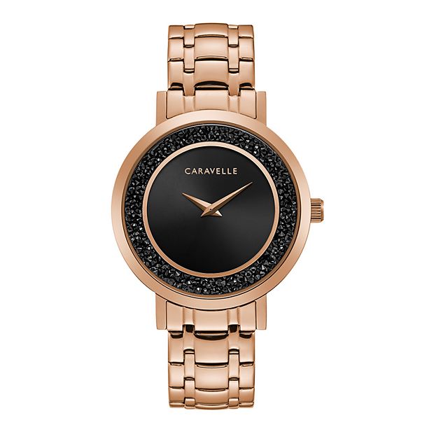 Caravelle women's 2025 watch rose gold