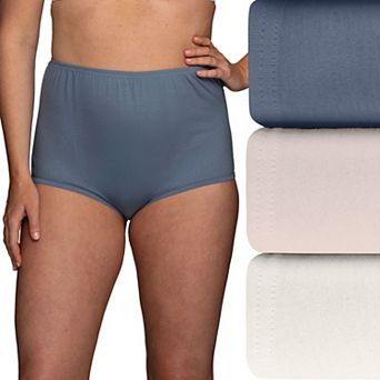Women's Vanity Fair Lingerie® Perfectly Yours Ravissant Classic Cotton 3-Pack Brief Panty Set 15320