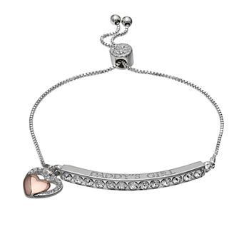 Brilliance "Daddy's Girl" Crystal Bar Bracelet