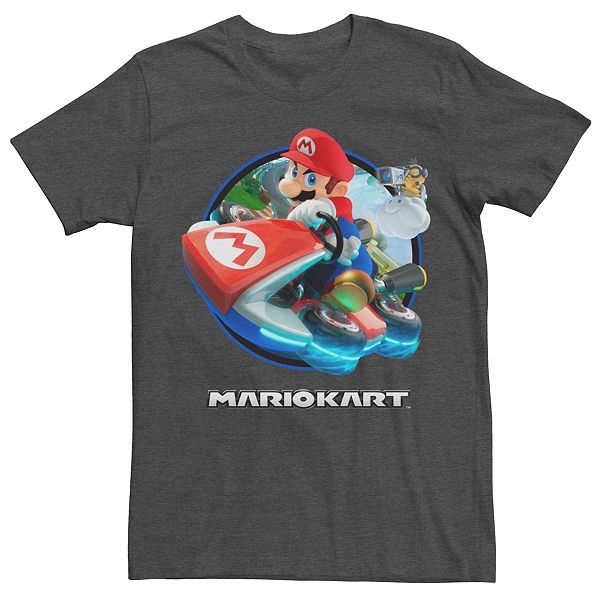 Men's Mario Kart Circle Drift Logo Graphic Tee