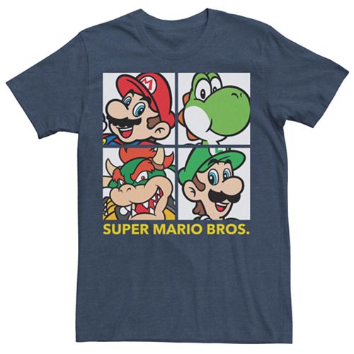 Men's Super Mario Bros Retro Square Tee