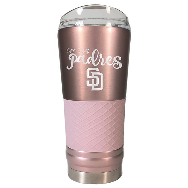 san-diego-padres-24-oz-rose-gold-finish-vacuum-insulated-mlb-hydration