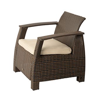Patio Sense Bondi Deluxe Outdoor Wicker Armchair