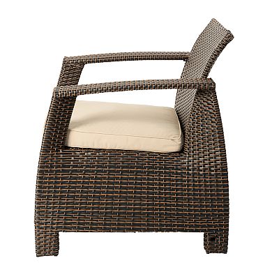 Patio Sense Bondi Deluxe Outdoor Wicker Armchair