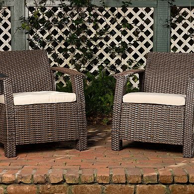 Patio Sense Bondi Deluxe Outdoor Wicker Armchair