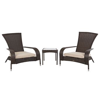 Patio Sense Coconino Wicker Chat Set