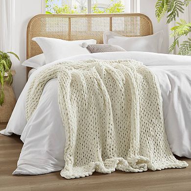 Madison Park Chunky Double Knit Handmade Throw