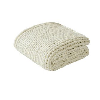 Madison Park Chunky Double Knit Handmade Throw Blanket