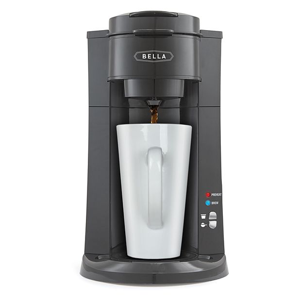 BELLA Dual Brew Single Serve Coffee Maker, K-cup Brazil