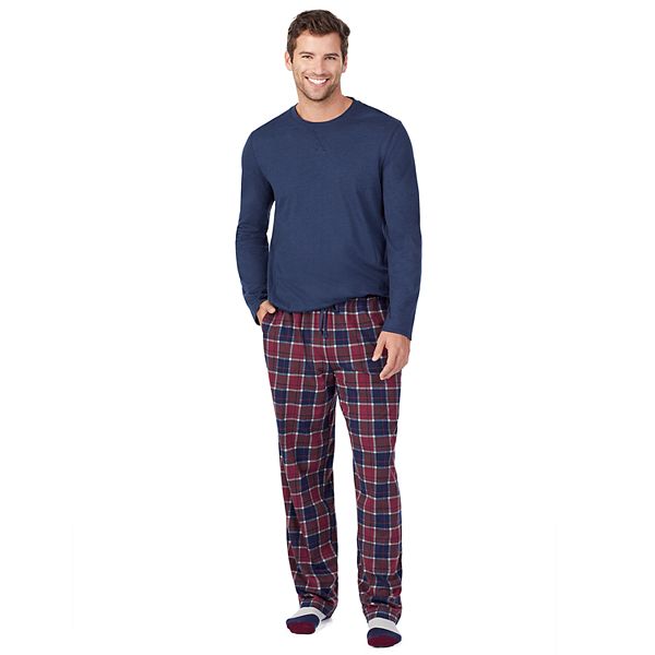 Big & Tall Cuddl Duds® Classic Pajama Set with Socks
