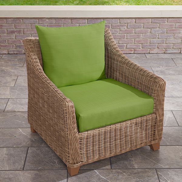 Terrasol Solid Deep Seat Cushion and Back Set Verde Deal BrickSeek