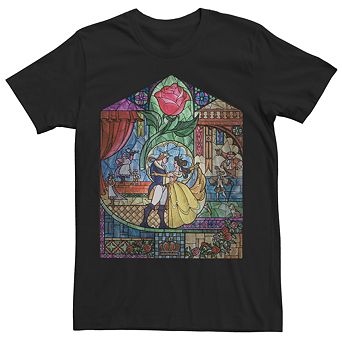 Disney's Beauty And The Beast Glass Men's Tee